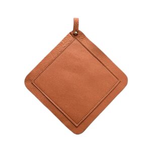 Klassisk Grytlapp i Äkta Läder– Elegant Konjak